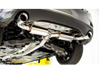 80mm Cat Back Exhaust for 2014-2018 Mazda 3. Polished 80mm piping looks great for years to come underside of Mazda