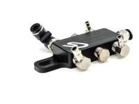 Seven 1/8" NPT threaded ports offer use with a variety of fittings