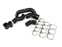 Stainless T-bolt clamps are included to minimize the chance for boost leaks.