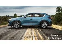 With more weight in the rear the CX-5 ride height will flatten out