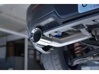 A polished 4.4” (112mm) diameter exhaust tip fills the bumper cutout for a clean look.