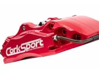 4-piston forged calipers ensure consistent performance on the street & track.