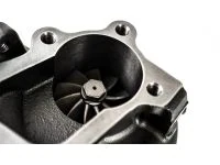 Side view stock mount Mazdaspeed 3 and 6 downpipe bolt pattern for turbo BNR KO4 precision