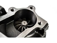 Side view stock mount Mazdaspeed 3 and 6 downpipe bolt pattern for turbo BNR KO4 precision