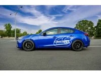 Extra stiffness in the rear reduces understeer and body roll.
Mazda-3-lowering-kit