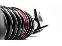 Spring rates of 7K front, 8K rear offer great handling without being too stiff on the street.