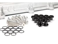 Mazdaspeed valve cover hardware kit black with raw stainless bolts