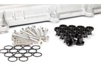 Mazdaspeed valve cover hardware kit black with raw stainless bolts