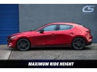 Unlike lowering springs, with coilovers you can tailor your ride height for your setup.