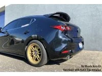 Mazda 3 2021+ Cat Back Exhaust 80mm installed on a hatch with tips