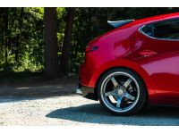 Every angle of the Cat Back Exhaust 80mm for Mazda 3 catches your breath