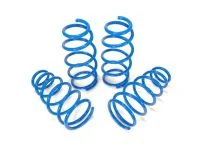 The CorkSport Sport Springs provide a drop of 1.6” Front and 1.1” Rear. This provides an aggressive look without worrying about every speedbump and parking lot entrance.