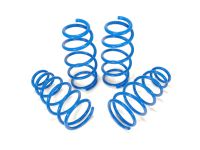 The CorkSport Sport Springs provide a drop of 1.6” Front and 1.1” Rear. This provides an aggressive look without worrying about every speedbump and parking lot entrance.