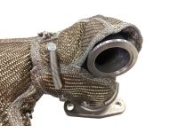 Installation is straightforward with the included stainless steel springs that hold the CS Exhaust Manifold Blanket securely in place.