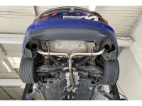 Fully polished stainless steel piping helps keep the CS cat back free from corrosion and looking good.