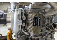 Designed to handle the heat keeping the heat in the turbo and away from heat sensitive components.