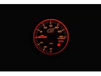 The CorkSport Mazdaspeed boost gauge has a 270 degree sweep stepper motor needle.