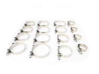 Performance t-bolt clamps are used for all boosting connections