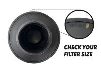 Check bottom of your filter to confirm needed size