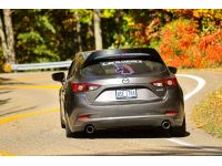 Satin black finish blends with every style build as seen with Mazda 3