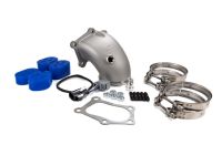 A cast stainless steel bellmouth ensures a smooth transition out of your turbo.