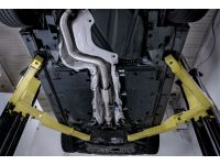 Polished 4.4” (112mm) diameter exhaust tips fill the bumper cutouts for a clean look.