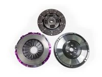 Complete kit includes new pressure plate, organic disc, steel single mass flywheel and hardware