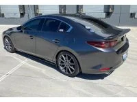 Back view Mazda 3 OEM Fitment of carbon fiber spoiler