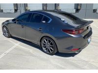 Back view Mazda 3 OEM Fitment of carbon fiber spoiler