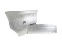 Replace the thin plastic tray with a solid sheet of aluminum for ultimate protection in tough environments.