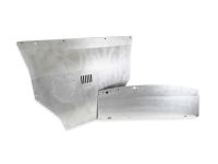 Replace the thin plastic tray with a solid sheet of aluminum for ultimate protection in tough environments.