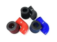 Red, blue, black silicone and filters for a complete CX-9 Intake system