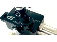 An overhead shot of CorkSport’s Boost Control Solenoid shows off carefully crafted parts and functionality.