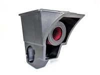 The Mazda 3 turbo Air Box uses an acrylic panel to provide a stylish view of the filter which also allows for quick checks for filter debris without disassembly.