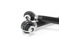 the rear toe arms for the Mazda 3 have spherical bearings to keep you in control of your alignment
