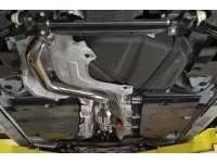 Mazdaspeed 3 Turbo Back Exhaust resonated underneath closeup