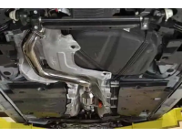 Mazdaspeed 3 Turbo Back Exhaust resonated underneath closeup