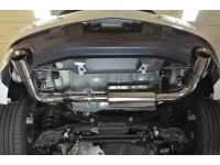 Mazdaspeed 3 Turboback Exhaust resonated view from underneath