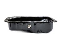 A pre-tapped oil pan for the turbo oil drain is included