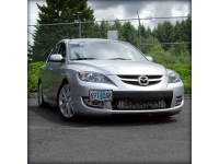 The best Mazdaspeed3 license plate relocation kit.