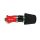 Short ram intake with red silicone and black filter for the Mazda 3 2014-2018