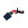 Mazdaspeed 3 Short Ram Stage 2 Power Intake with turbo inlet pipe with blue filter, black MAF, red silicone, black TIP