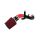 Mazdaspeed 3 Short Ram Stage 2 Power Intake with turbo inlet pipe with red filter, black MAF, red silicone, black TIP