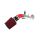 Mazdaspeed 3 Short Ram Stage 2 Power Intake with turbo inlet pipe with red filter, black MAF, red silicone, polished TIP