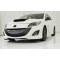 A front view of CorkSport's Mazdaspeed3 hood scoop for 2010-2013 models. Looking good!