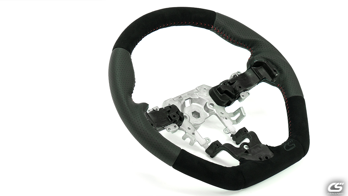 upgraded ALCANTARA Mazdaspeed 3 steering wheel replacement